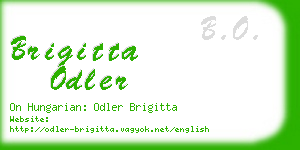 brigitta odler business card
